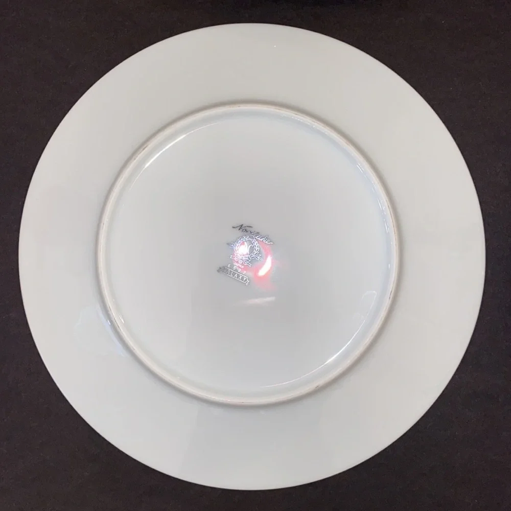 Noritake Galaxy 6527 Salad China Plates Vintage Set of 4